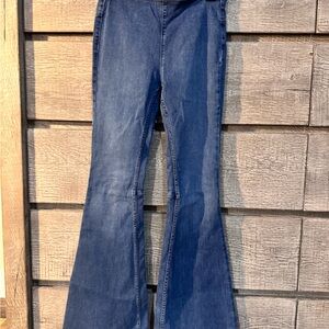 Free People Dark Blue Flare Jeans